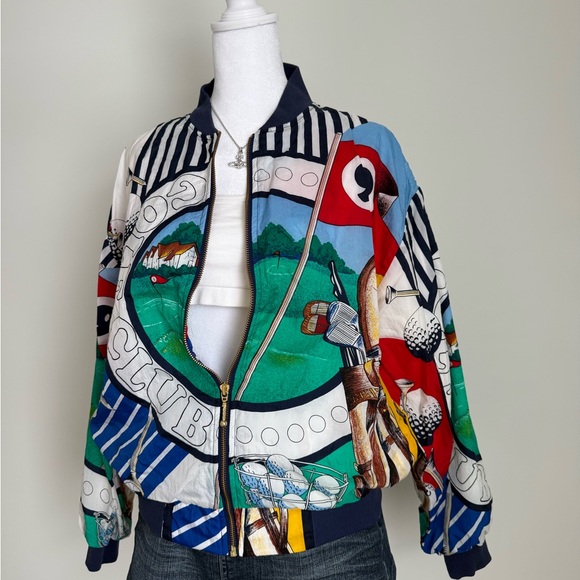 Vintage Line-Up golf club bomber jacket. - Picture 4 of 7